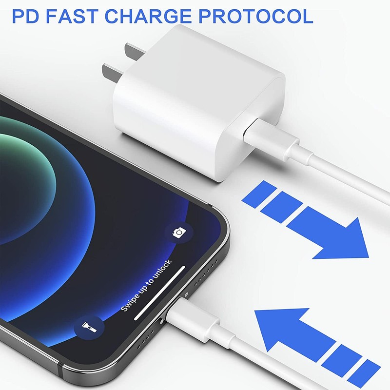 20W USB-C Fast Charger Lot For iPhone 16 15 14 13 12 11 Pro Max XS Type C Cable gallery