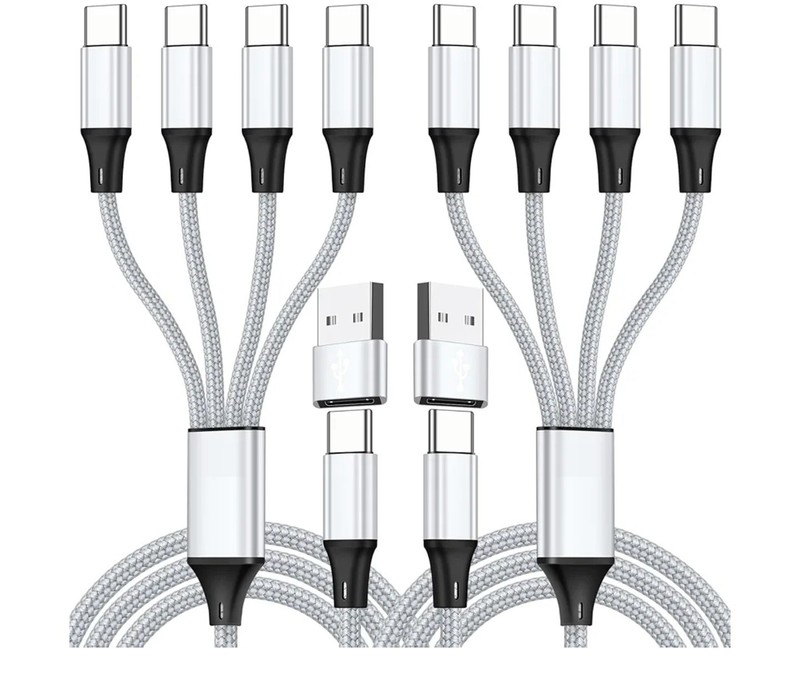 USB C Splitter Multi Charging Cable, 4 Type C Connectors