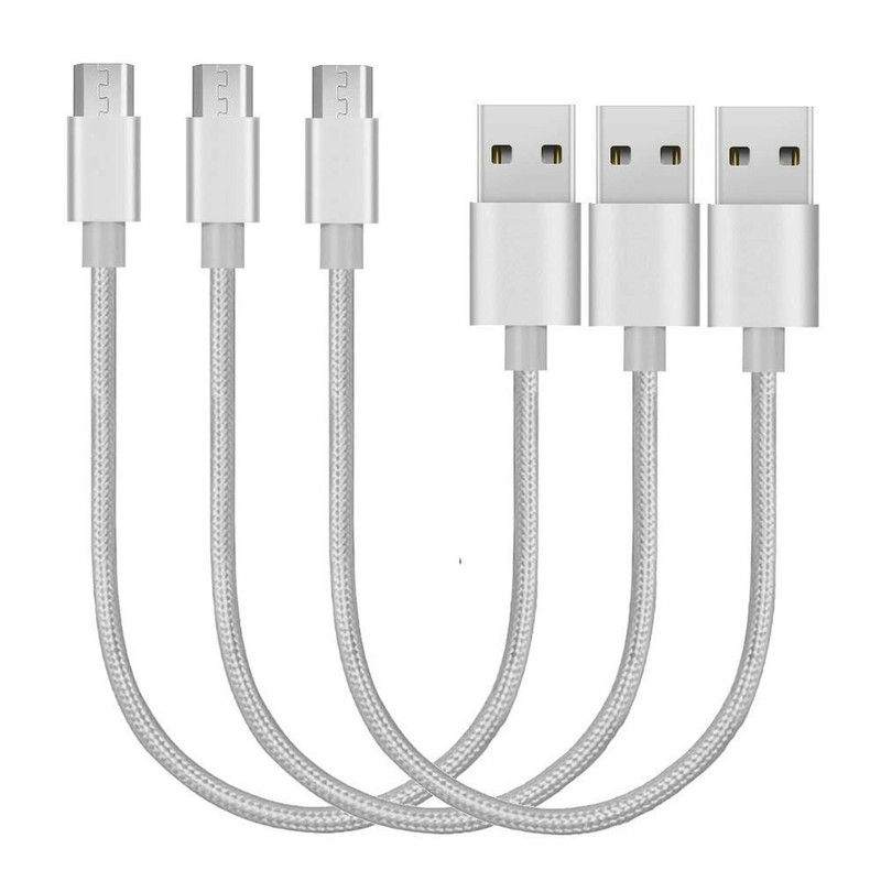 Short Micro USB to USB Fast Charger Cable Cords, High Speed Data and Charging…