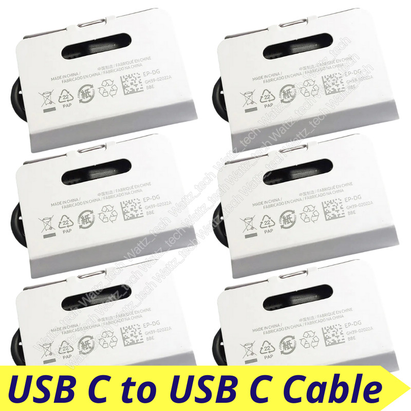 6 Pack Type USB-C Cable PD Fast Charger 3FT For Samsung S20 S22 iPhone 15 16 Pro