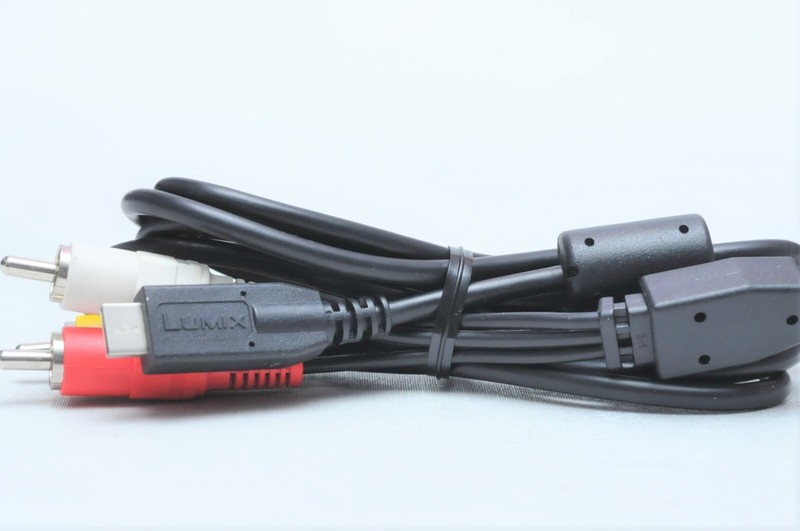 Panasonic Lumix USB to AV A/V TV Video Cable for DMC-ZS1 DMC-ZS3 DMC-ZS6