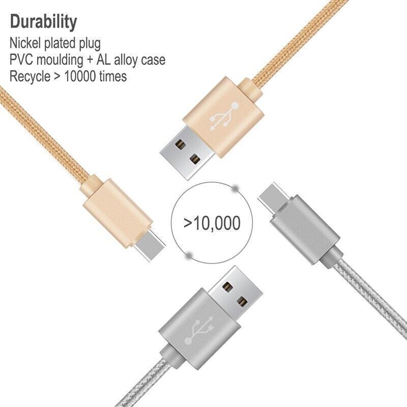 1/2/3M Nylon USB to Fast Charger Cable for Apple iPhone 14 13 12 11 Pro Max iPad gallery