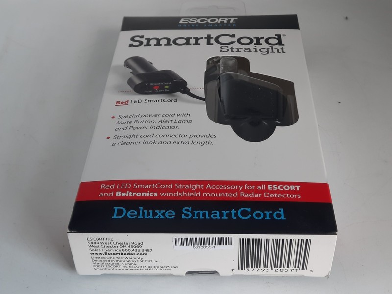 Escort SmartCord Power Adapter/ Car Charger Cord w/Mute-NEW