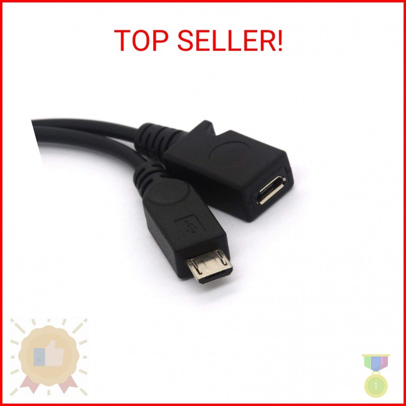 BSHTU Micro USB Splitter Cable OTG Power Enhancer Cord gallery