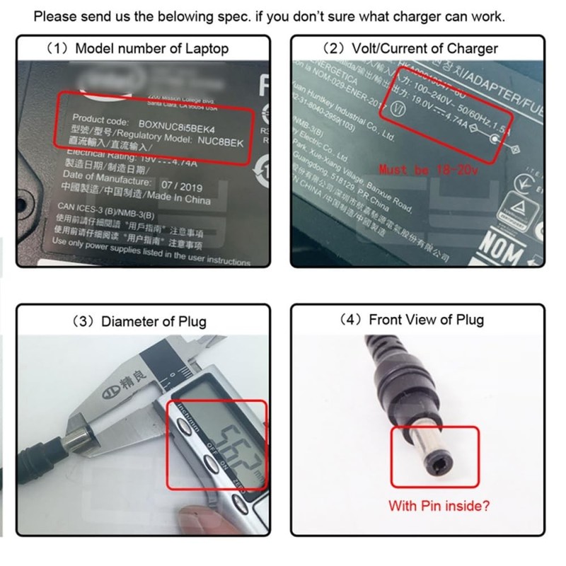 USB C To DC Adapter Female To 7.4x5.0mm Barrel Jack PD 100W Fast Charging gallery