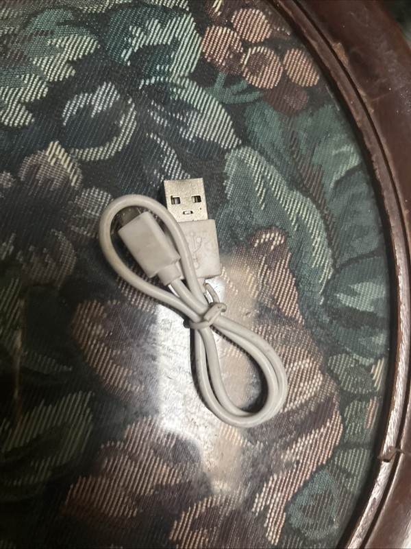 Short USB-A to Micro USB Charging Cable White Data Sync Cord Android GPS Camera