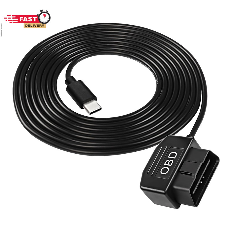 XMSJSIY OBD Power Cable for Dash Camera Type C OBD2 Power Cable Adapter Hardwire