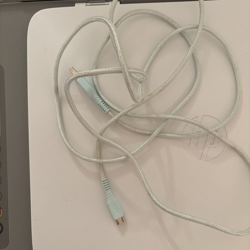 New Onn Pastel Teal Durable 7 ft Long Braided Chord USB to Micro-USB Charger