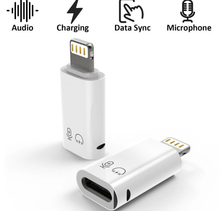 5.8USB Type C Female to iOS Male Adapter For iPhone 14/13/12/11/XR/XS/SE Lot gallery