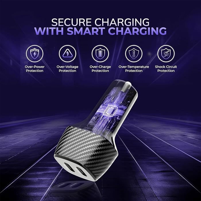 For Galaxy Tab S7/S9/S10/FE/Plus - Fast PD Car Charger 60W gallery