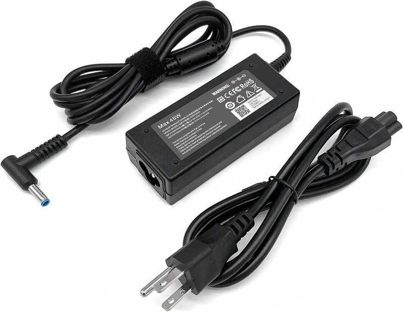 45W 19.5V 2.31A Laptop Charger for HP Pavilion Blue Tip 4.5×3.0mm Power Cord