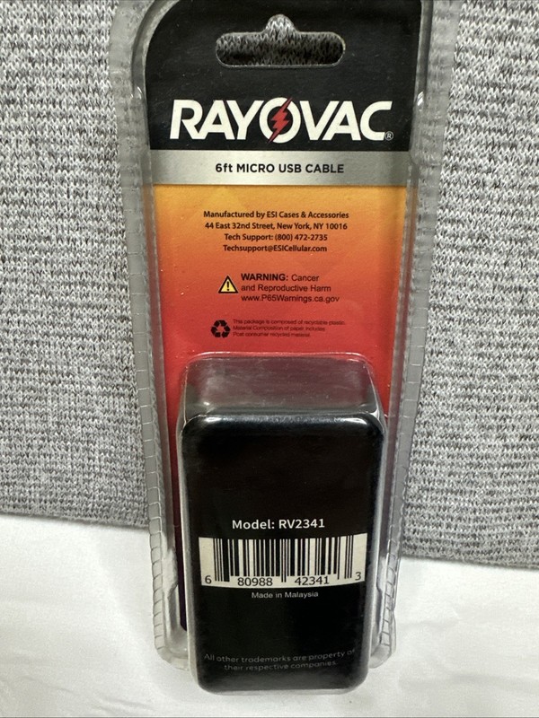 Rayovac Fusion Micro USB Charging Cables - 6ft Teal gallery