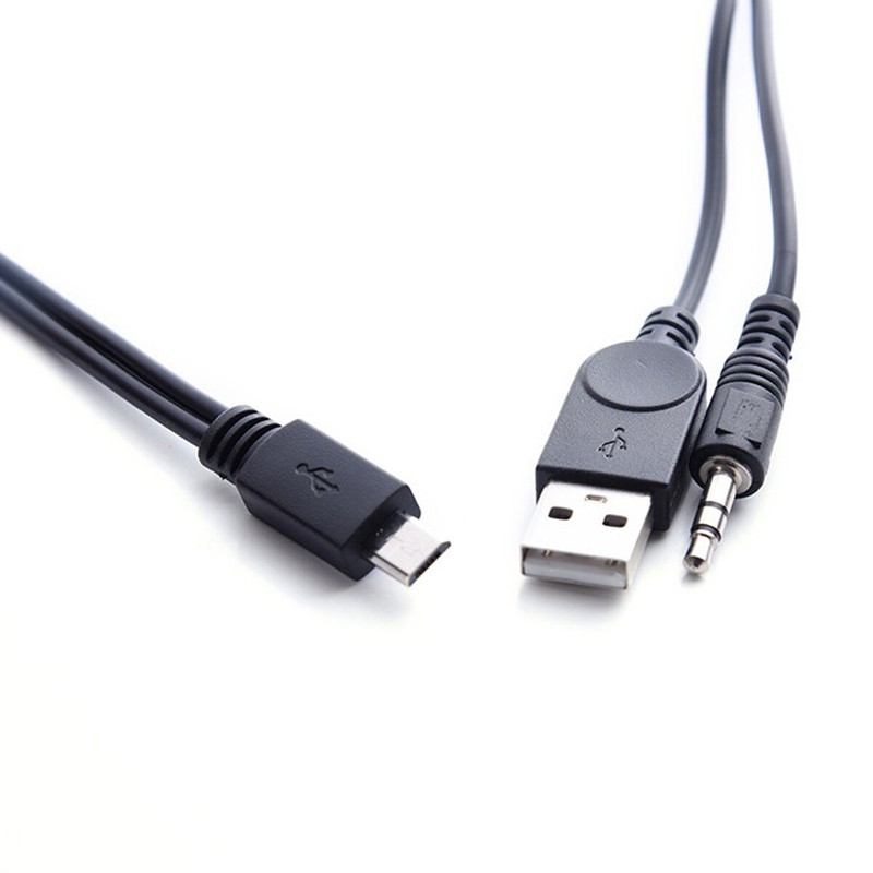 Micro 5Pin Male to 3.5mm USB Audio Charge Cable Cord for Speaker Samsung Android gallery