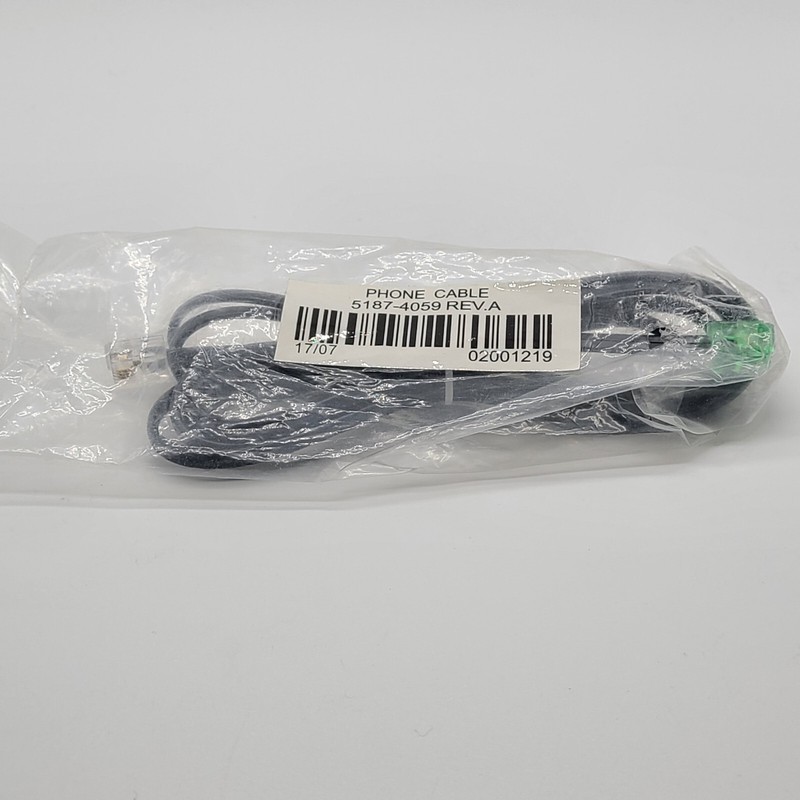 Hewlett Packard 6 foot modem cable 5187-4059- 4 pin-Telephone line NEW
