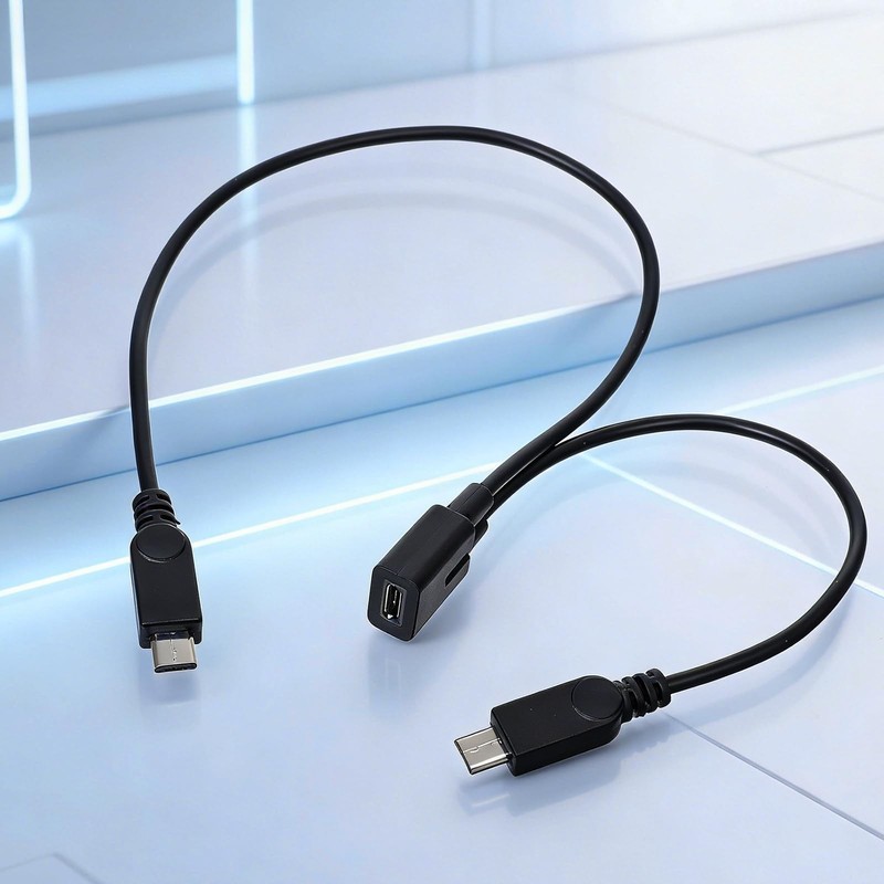 Micro USB Splitter 2PCS Micro USB Splitte-USB 1 to 2 Cord Male Splitter Femal... gallery