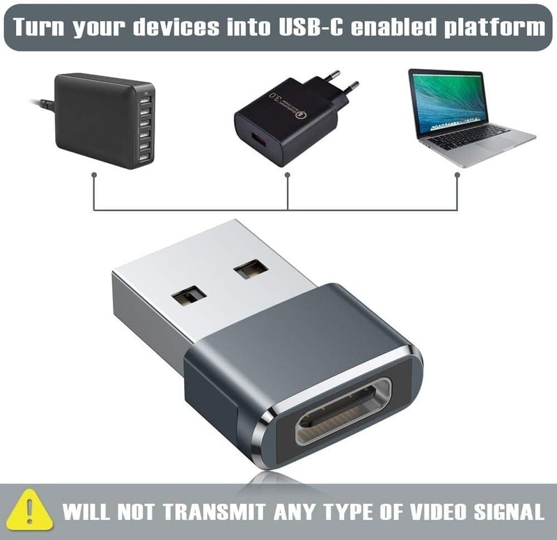 3Pack USB to USB C Adapter,USBC Female to USB A Male,Type C OTG Converter gallery