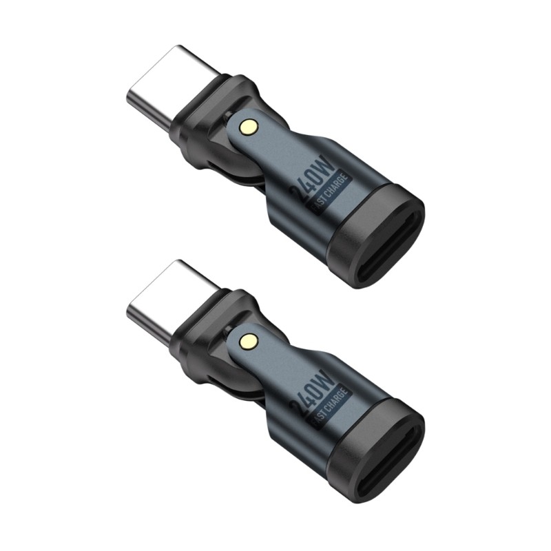 Flexible Swivels PD240W USB C Adapter Connectors Quick Charging 5A Output gallery