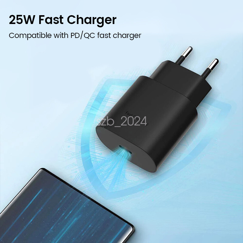 25W Super Fast Charging Charger Adapter USB-C For Samsung Galaxy S10 A23 A53 A73 gallery