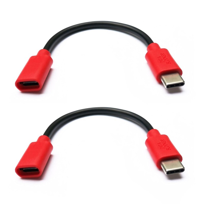USB-C Charge-Only Data Blocker ….– Secure Power Protection (Red)