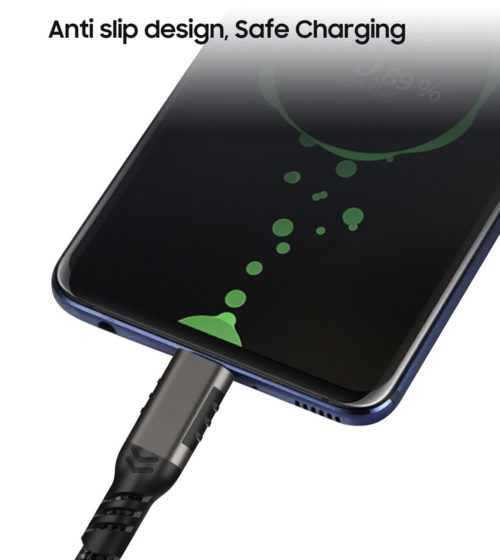 USB-C / TYPE-C Rugged Braided Charge/Sync Cable for Phone - 2 Meter Long 6.5 ft gallery