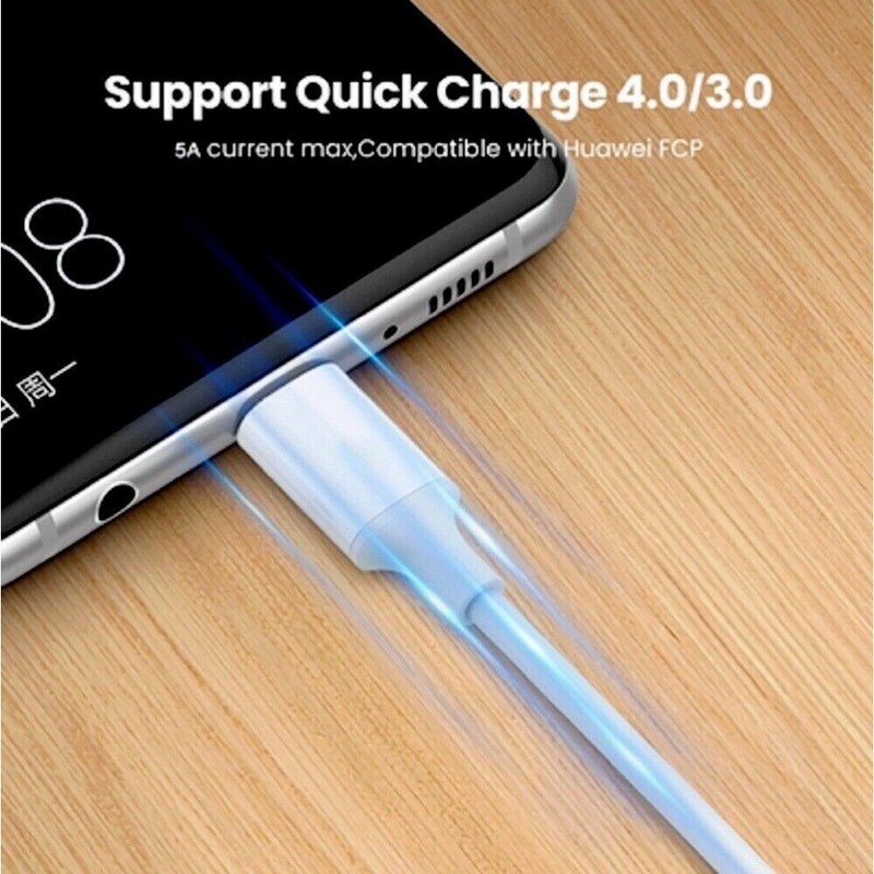 Bulk Lot 3/6FT Type USB-C to USB-C Cable 60W Fast Charging PD Cord Rapid Charger gallery