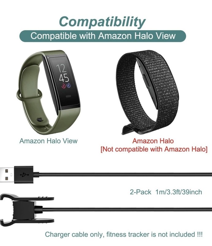 USB Charging Cable Line Power Cord for Amazon Halo View Bracelet gallery