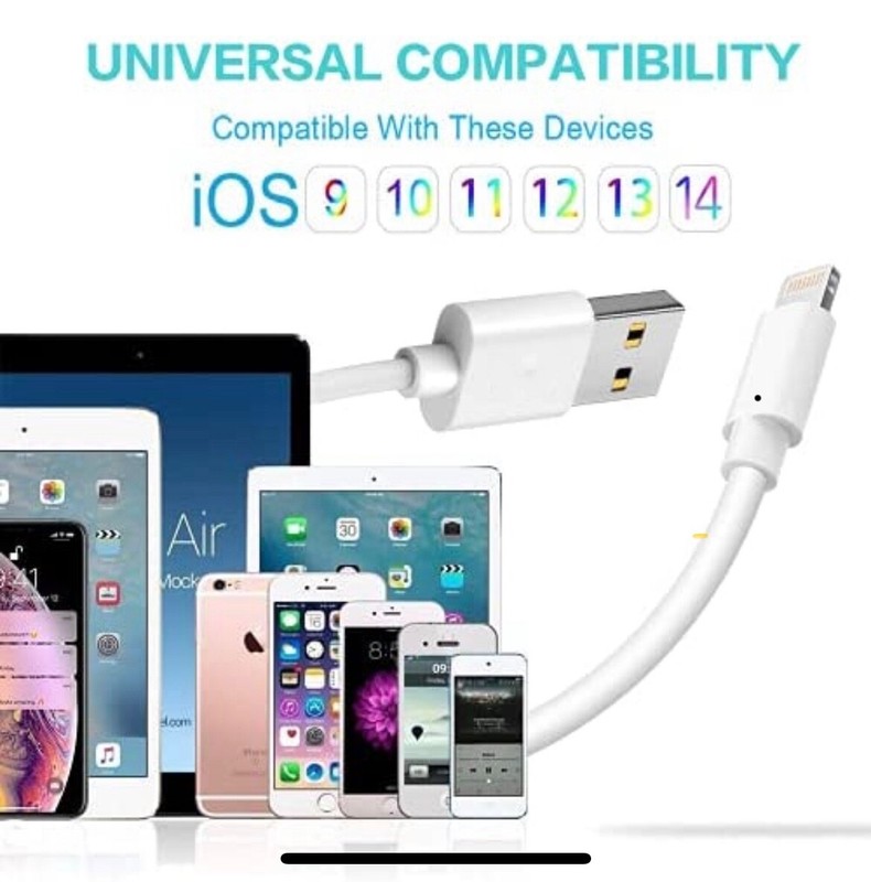 Wholesale Bulk Lot USB Cable 3Ft 6Ft For Apple iPhone 14/13/12/11/8 Charger Cord gallery