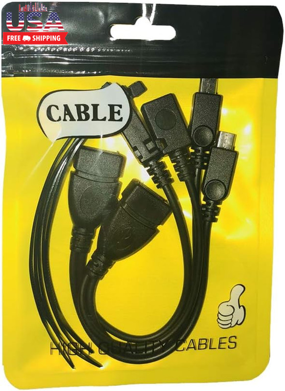 2-In-1 Micro USB to USB Adapter (OTG Cable + Power Cable) for Fire Stick, Playst gallery