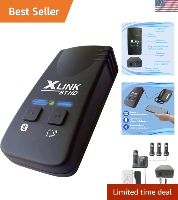 High Definition Audio Bluetooth Adapter for Cell to Home Phone Connection