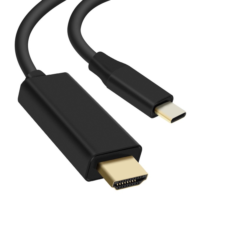 USB Type C Cable for HDMI Male Resolution 4K UHD 2m Black gallery