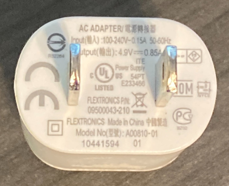 A00810-01 Amazon Flextronics Kindle USB AC Charger Adapter OEM (with 2 Cables) gallery