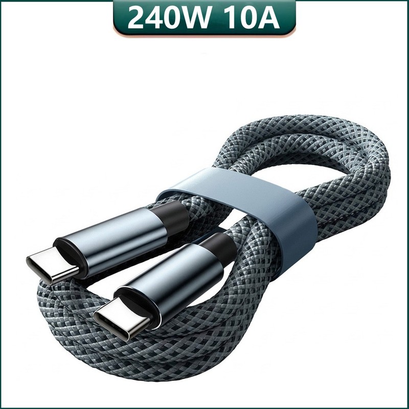 240W USB Type C to C Data & Fast Charger Charging Cable Power Lead 0.25 ~ 2m