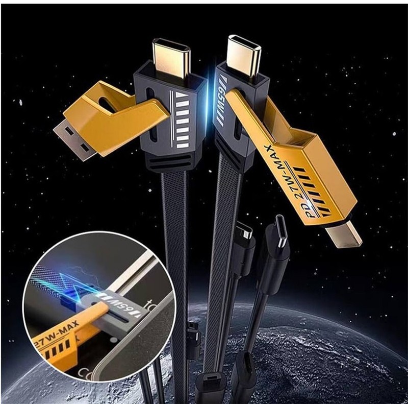 4 in 1 fast charging cable4 in 1 Universal Fast Charging Cable with USB A/USB C gallery
