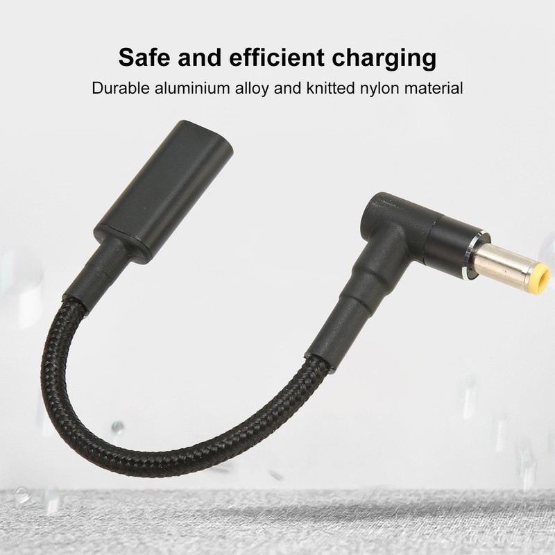 Type C USB C Female Input To DC 5.5 X 2.5mm Power PD Charge Cable BEA gallery