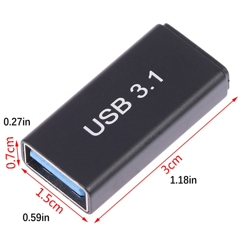 USB 3.0 Coupler Female to USB Type C Female Adapter Mini Extension Converter gallery