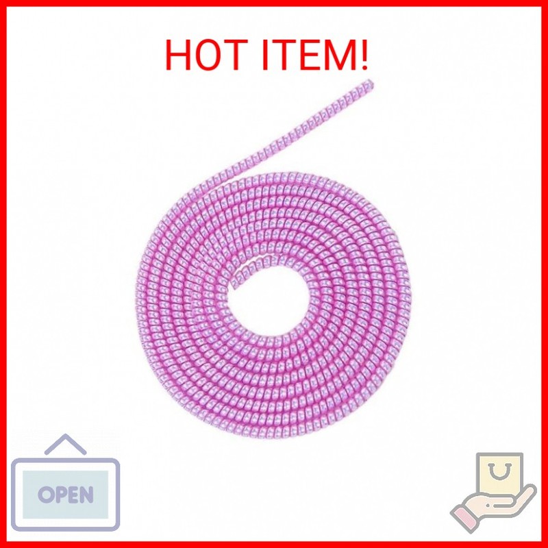 Cable Protector, 1.4M Spiral Data Cable Protective Sleeve, Flexible Cable Wire P gallery