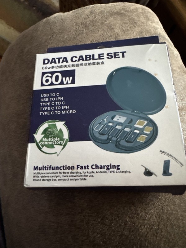 60W, Data Cable Set