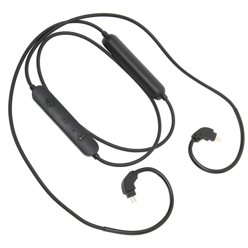 Wireless Earphone BT Adapter Cable Low Latency Upgrade For Music Lovers Black gallery