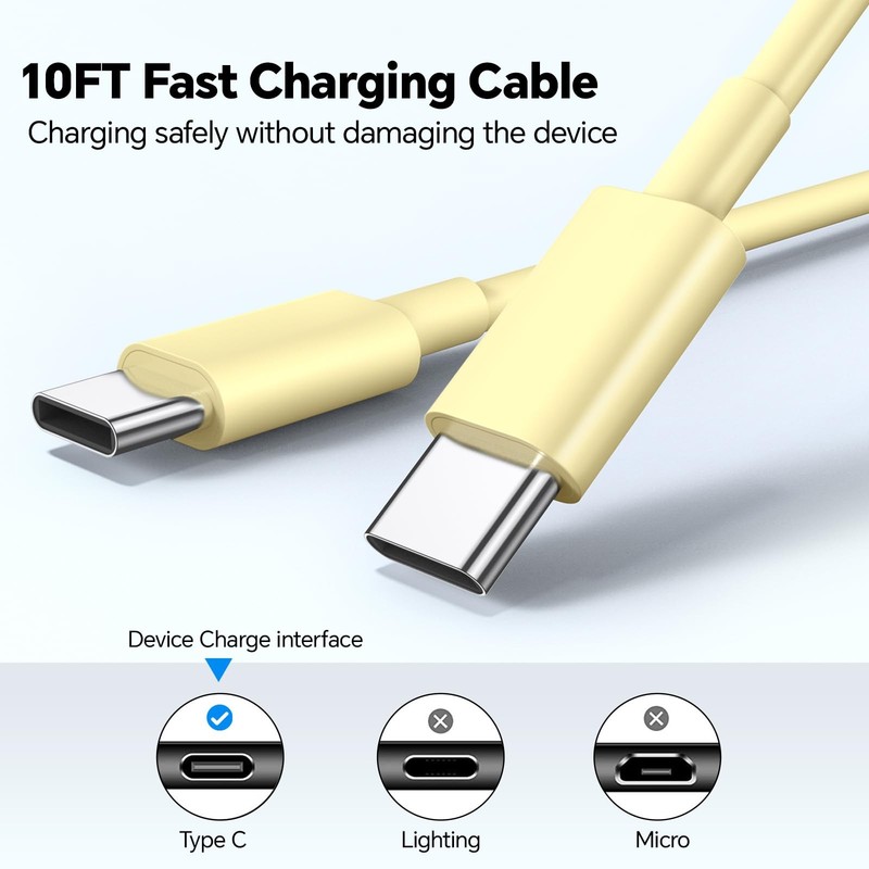 Phone Chager Fast Charging, 2Pack 10FT 20W USB C Charger Block, Fast Charging... gallery