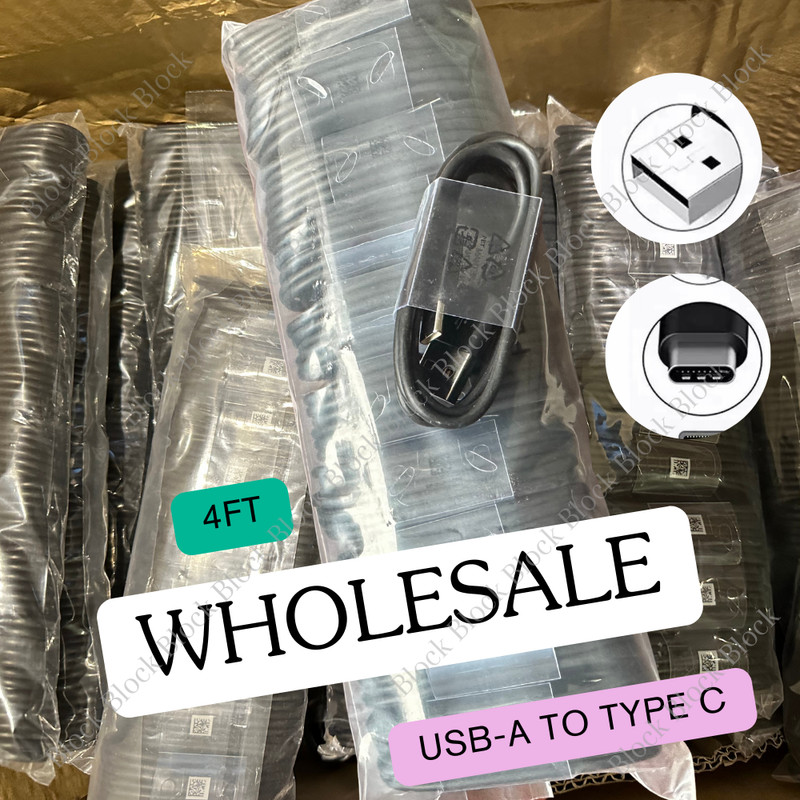 For iPhone 16 15 Samsung USB-A Cable Fast Charger Type C Charging Data Lot Cord