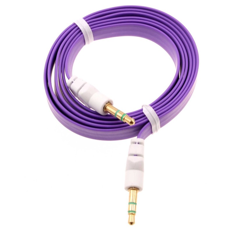 Aux Cable 3.5mm Adapter Car Stereo Aux-in Audio Cord Speaker for Cell Phones