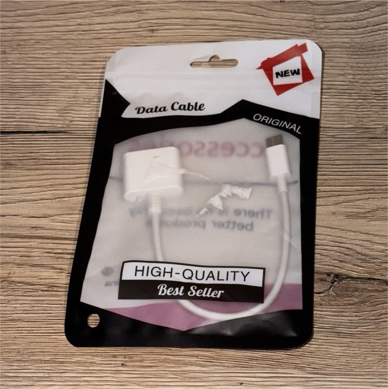High-Quality Short White Data Cable Universal Compatible