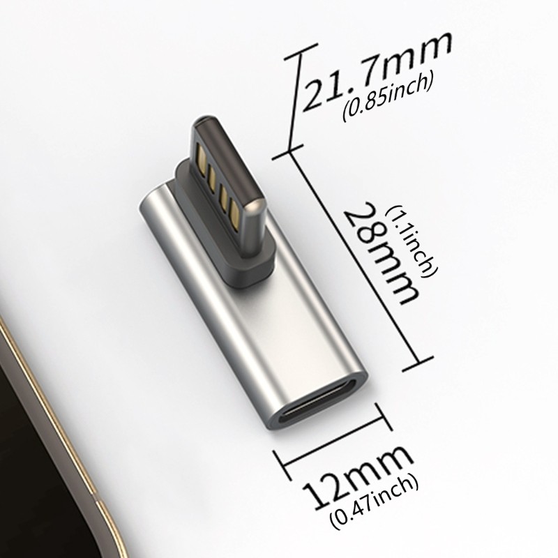 Durability Right Angle USB to Type C Adapter Connectors for Smartphones Tablets gallery