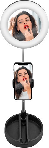 Bluestone SK14-BK Vlogger Compact Kit With Foldable Case with Mirror USB Power [
