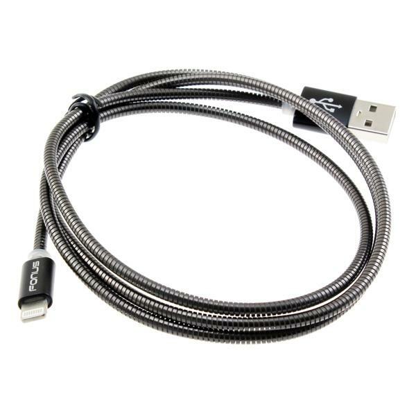 iPhone 11 12 13 14 Pro SE XR XS Max METAL USB CABLE FAST CHARGE POWER CORD WIRE gallery