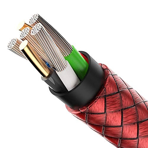 1ft Short Nylon Braided USB Type C Cable A 2.0 to USB C Fast Charging Cord gallery