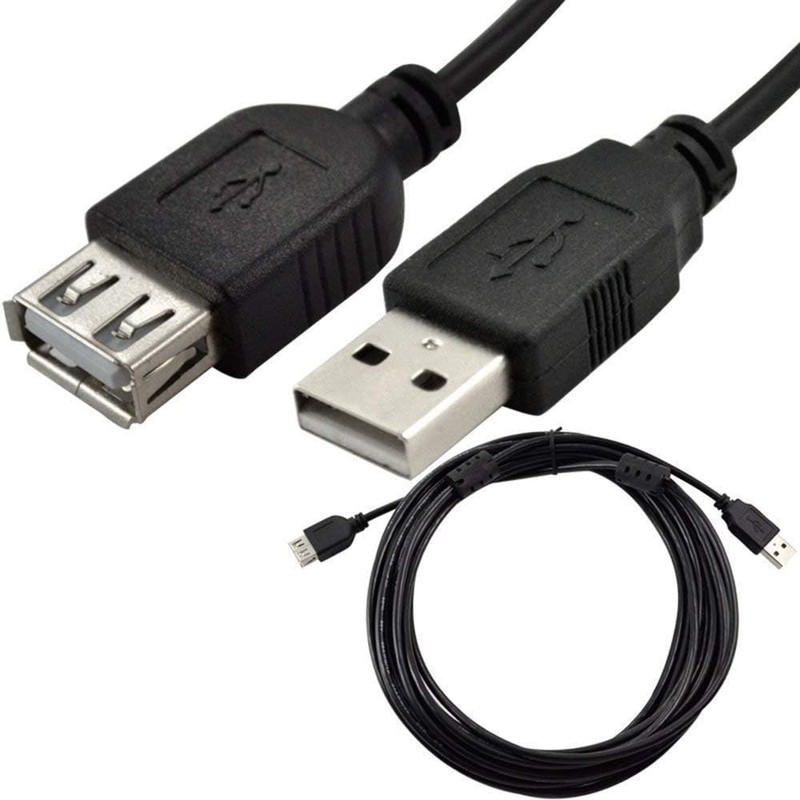 25FT USB 2.0 A Male to A Female Extension Cable Cord Data Lead Wire