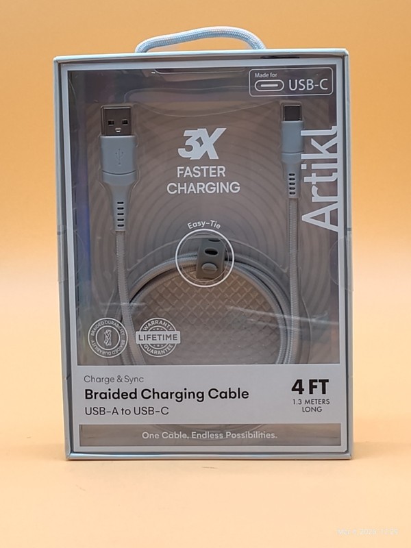 Artikl Braided Charging Cable 4 Ft. USB-C