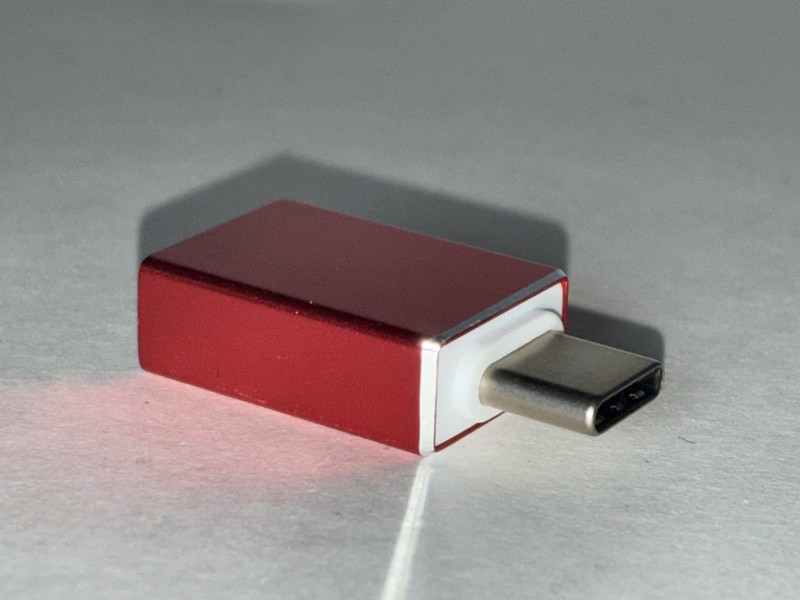 x3 USB Type C Male to USB Female Adapter OTG Converter – Red