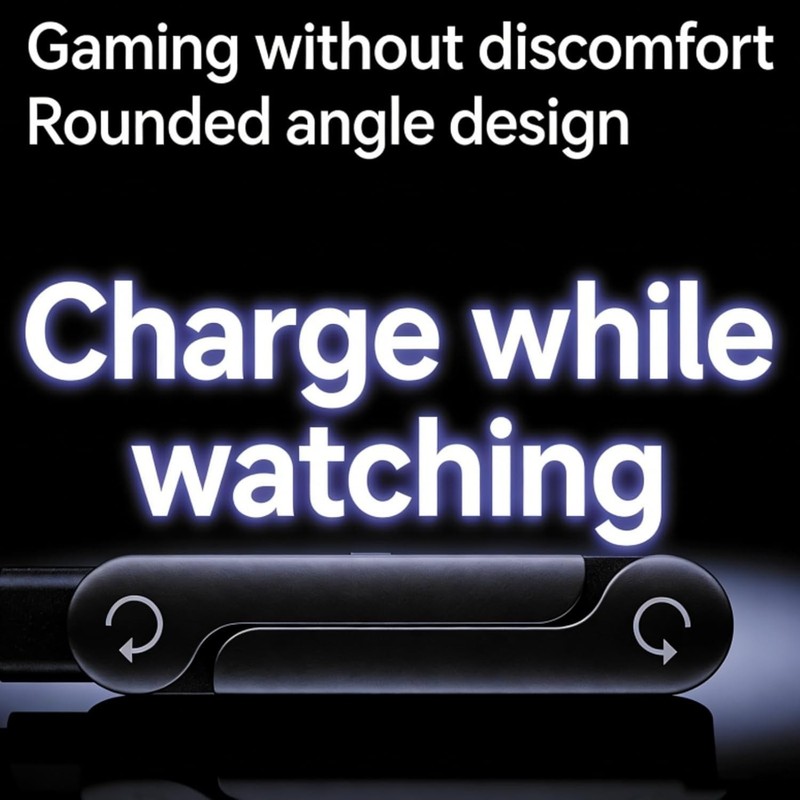 5ft 240W Fast Charging Cord with Phone Stand Invisible Holder Charger Cable gallery